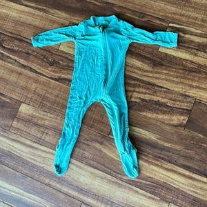 KYTE BABY bamboo turquoise footie pajama